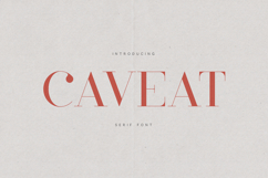 Cavet Elegant Serif Display Font Product Image 1