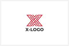 Geometric Letter X Logo Design Vector Product Image 1