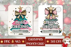 Cartoon Christmas Tree Money Cards, Christmas Gift Card Product Image 1