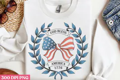 God Bless america 1776 PNG, 4th Of July Sublimation PNG Product Image 2