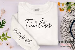 Fearless Unstoppable Sleeve SVG PNG Product Image 2