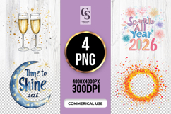 Sparkle Shine Celebration Quote Clipart PNG Product Image 1