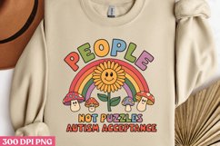 People Not Puzzles Autism PNG, Autism Sublimation PNG Product Image 2