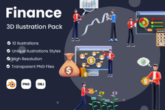 Financial 3D Illustration Pack Product Image 1