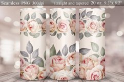 Floral Tumbler Sublimation Bundle | Roses Tumbler Wrap 20oz Product Image 2