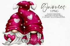 Valentines Couple Gnomes | Gnome Clipart Png Product Image 1