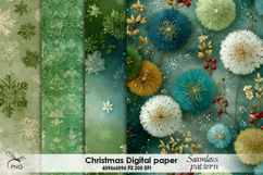 Christmas digital paper, seamless pattern Product Image 1