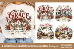 4 Christian Christmas PNG Designs, 4 Nativity Scripture PNG Product Image 1