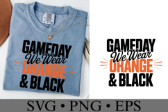 Game Day We Wear Brown &amp; Black Svg | Sport Svg | Shirt Svg Product Image 2