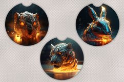 Car Coasters | 10 Car Coasters Designs with Animal , PNG Product Image 2