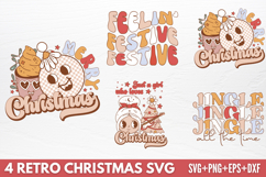 Retro Christmas Tshirt SVG Product Image 1