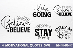 Motivational Quotes Designs SVG Product Image 1