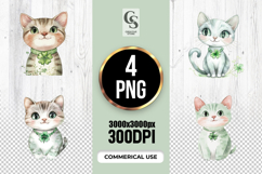 Watercolor Lucky Cat Clipart Sublimation PNG Product Image 1
