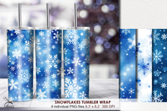 Snowflakes Tumbler Wrap - 4 Variations Product Image 1
