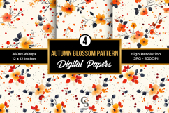 Autumn Blossom Digital Paper Product Image 1