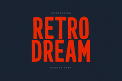 Retro Dream Bold Vintage Display Font Product Image 1