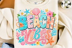 Beach Vibes Summer Shirt PNG Product Image 1