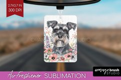 Floral Dog Air Freshener PNG - Flowers PNG Sublimation Product Image 1