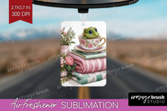 Floral Dragon Air Freshener PNG - Fantasy PNG Sublimation Product Image 1