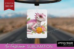 Floral Dragon Air Freshener PNG - Fantasy PNG Sublimation Product Image 1