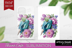 Floral Dragon Phone Case PNG - Fantasy Case PNG Sublimation Product Image 1