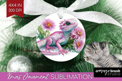 Floral Dragon Ornament PNG - Fantasy PNG Sublimation Product Image 1