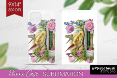 Floral Dragon Phone Case PNG - Fantasy Case PNG Sublimation Product Image 1