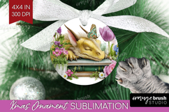 Floral Dragon Ornament PNG - Fantasy PNG Sublimation Product Image 1