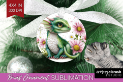 Floral Dragon Ornament PNG - Fantasy PNG Sublimation Product Image 1