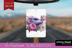 Floral Dragon Air Freshener PNG - Fantasy PNG Sublimation Product Image 1