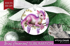 Floral Dragon Ornament PNG - Fantasy PNG Sublimation Product Image 1