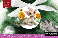 Floral Dragon Ornament PNG - Fantasy PNG Sublimation Product Image 1