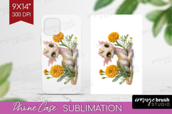 Floral Dragon Phone Case PNG - Fantasy Case PNG Sublimation Product Image 1