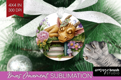 Floral Dragon Ornament PNG - Fantasy PNG Sublimation Product Image 1