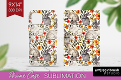 Floral Animals Phone Case PNG - Farm Animals Case PNG Product Image 1