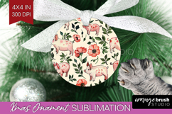Floral Animals Ornament PNG - Farm Animals PNG Sublimation Product Image 1