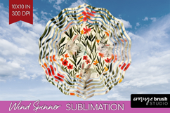 Floral Animals Wind Spinner Sublimation PNG - Farm Animals Product Image 1