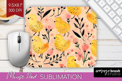Floral Animals Mouse Pad Sublimation - Farm Animals Mousepad Product Image 1