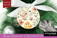 Floral Animals Ornament PNG - Farm Animals PNG Sublimation Product Image 1