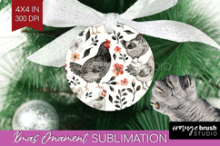 Floral Animals Ornament PNG - Farm Animals PNG Sublimation Product Image 1