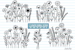 Flower Svg, Flower Meadow Svg, Wildflower Svg, flowers Svg. Product Image 1