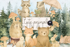 Cute Forest Animal Clipart bundle Product Image 1