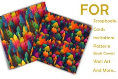 Fantasy Forest Digital paper bundle, seamless patterns Paper Product Image 2