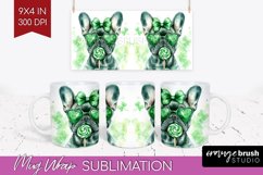 French Bulldog St. Patricks Day Dog Mug Wrap Dog Mug PNG Product Image 1
