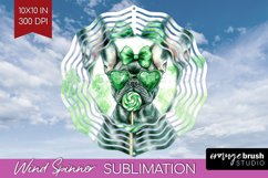French Bulldog St. Patricks Day Dog Wind Spinner Sublimation Product Image 1