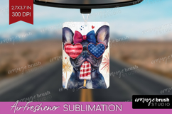 French Bulldog Dog Air Freshener PNG 4th Of July PNG Product Image 1