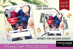 French Bulldog Dog Money Card PNG 4th of July Money Card Product Image 1