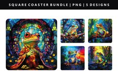 Square Coaster Design | Square Coaster PNG Bundle Product Image 3