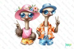 Funny Beach Animals Sublimation Clipart Product Image 1