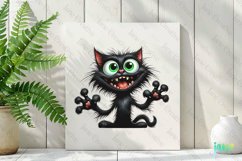 Funny Black Cats Sublimation Clipart Product Image 2
